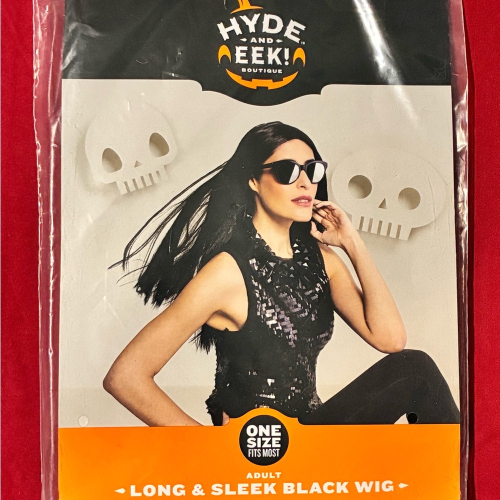 NWT Hyde & Eek! Boutique Long & Sleek Black Wig